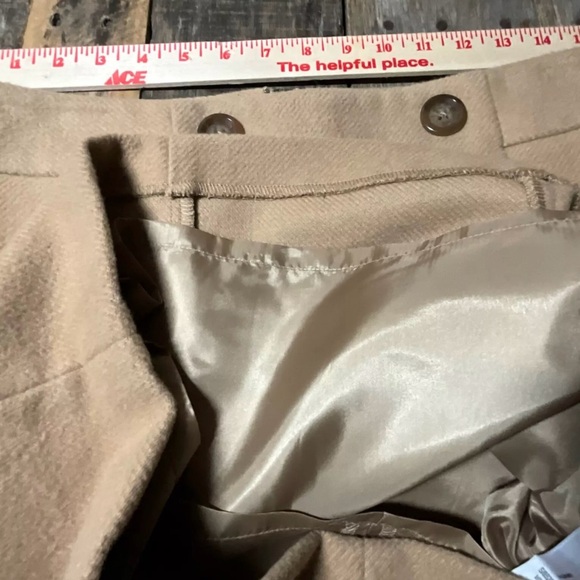 Gap Skirt Womens Size 4 Beige Wool Blend Short A-Line Sailor Style Rear Zip - Picture 8 of 12